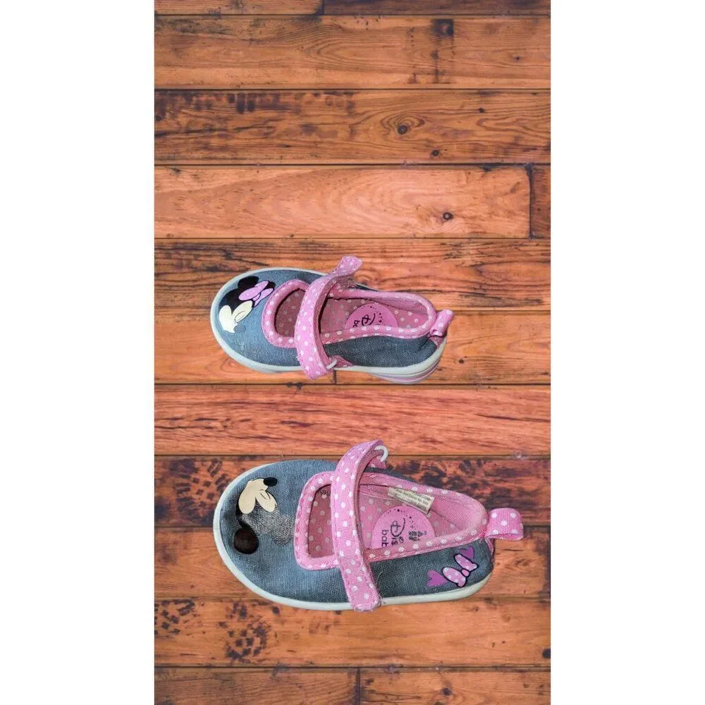 Disney Mary Jane Shoes Girls Sz‎ 3 Infant Baby Mickey Multicolor Straps